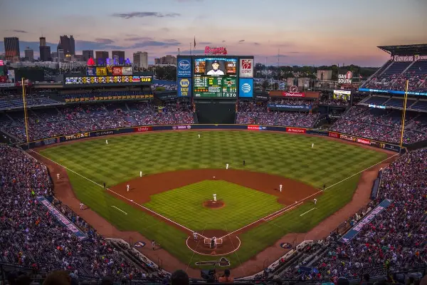 Amazing Free Sports Design Assets for Designers: Baseball Stadium Wide Angle Photograph